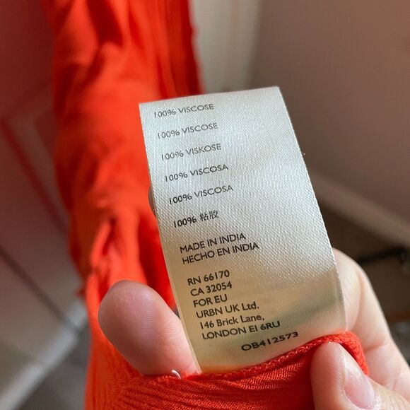 Free People Endless Summer Extratropical Maxi Dress Size Small Orange - Picture 6 of 13